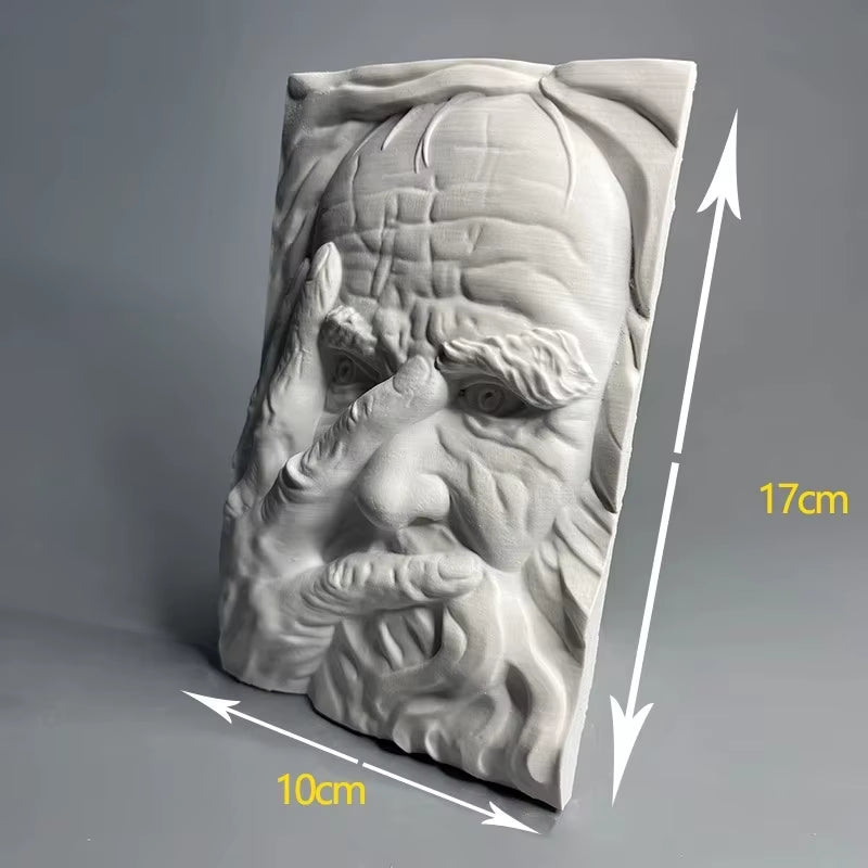 Nordic Retro Relief Figures Sculpture Art Decorative Crafts Modern Simple Home Living Room Gypsum Ornaments Decor Statue Gifts