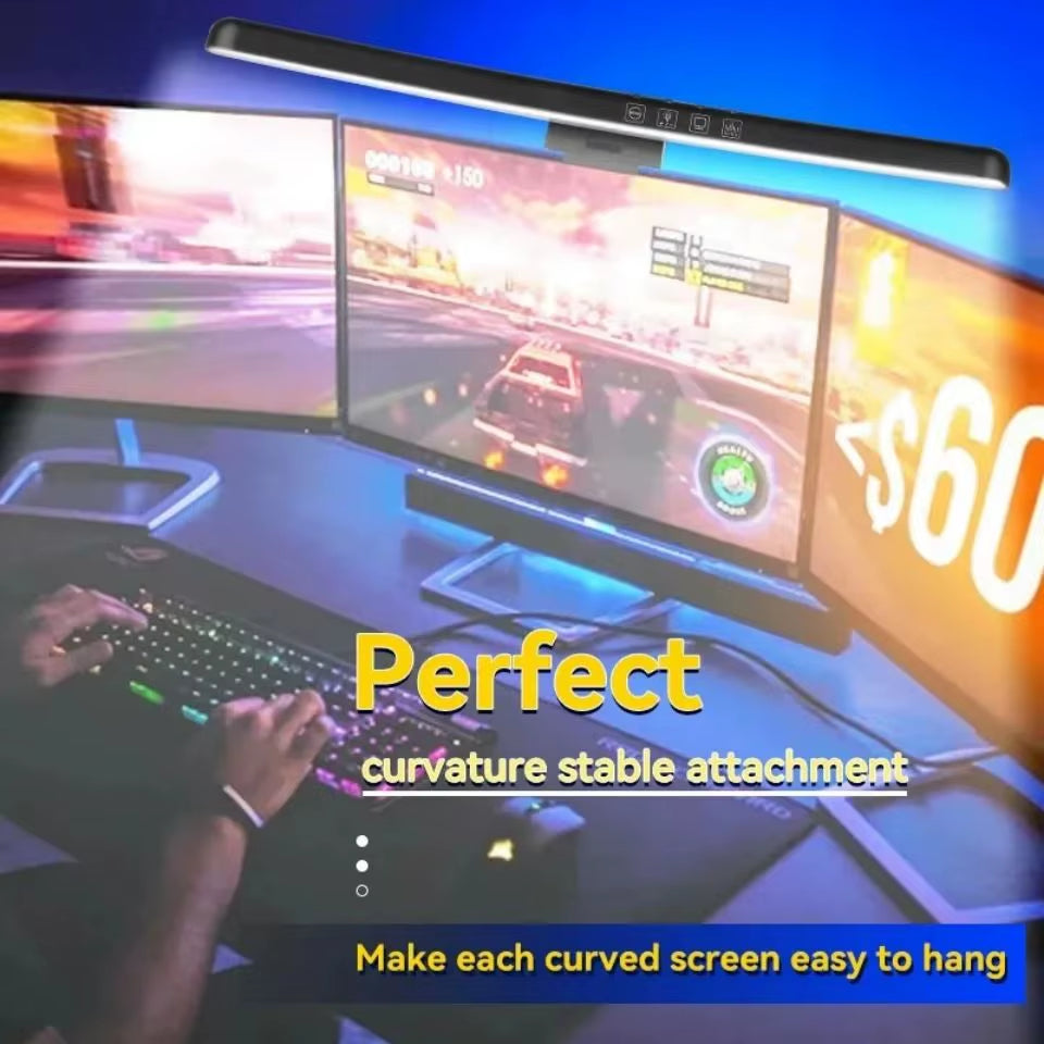 Led Monitor Lights Bar RGB Dimmable Desk Lamps Screen Hanging Computer Light for Monitor Lights PC Home Bedroom Study Office