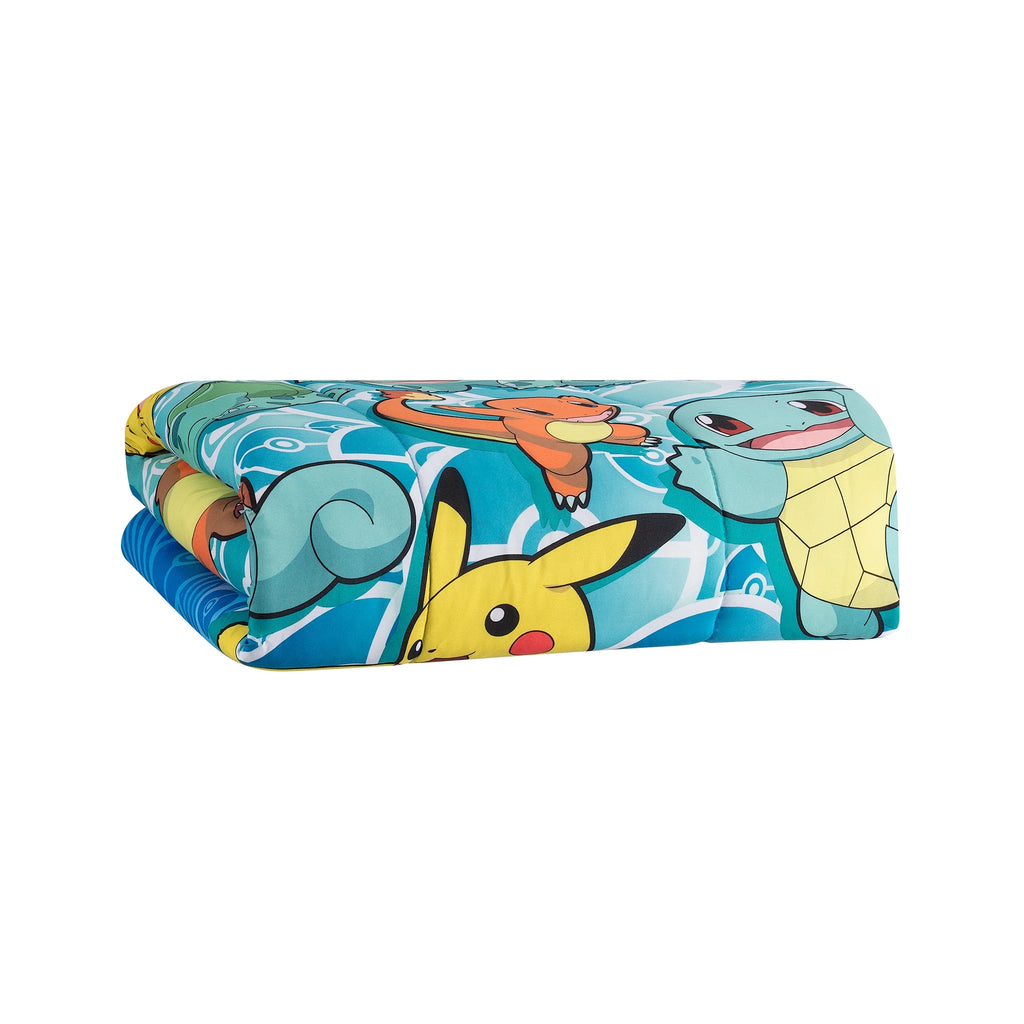 Pokemon 4-Piece Polyester Comforter Bedding Set, Twin