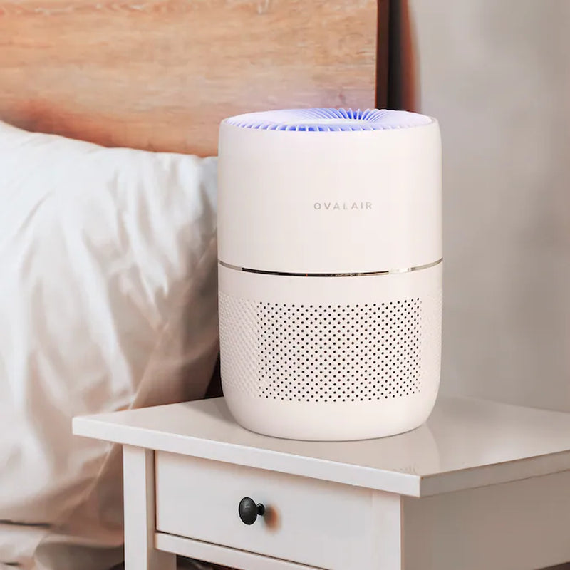 Compact H13 Smart Aromatherapy 3 -Speed Smart Compatible White HEPA Air Purifier (Covers: 150-Sq Ft )