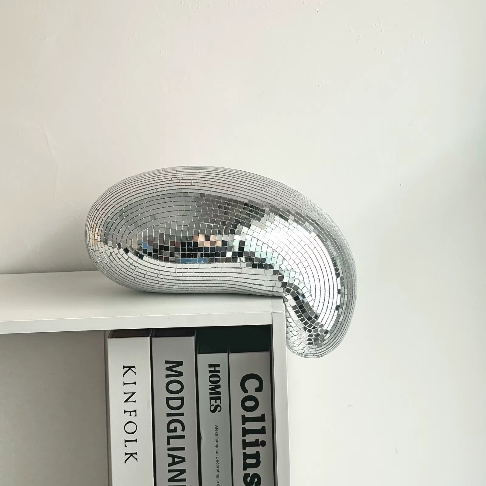 Melted Disco Ball Modern Home Decor Handmade Mirror Ball Aesthetic Room Decor Melting Disco Ball Bling Bling Funky Room Decor