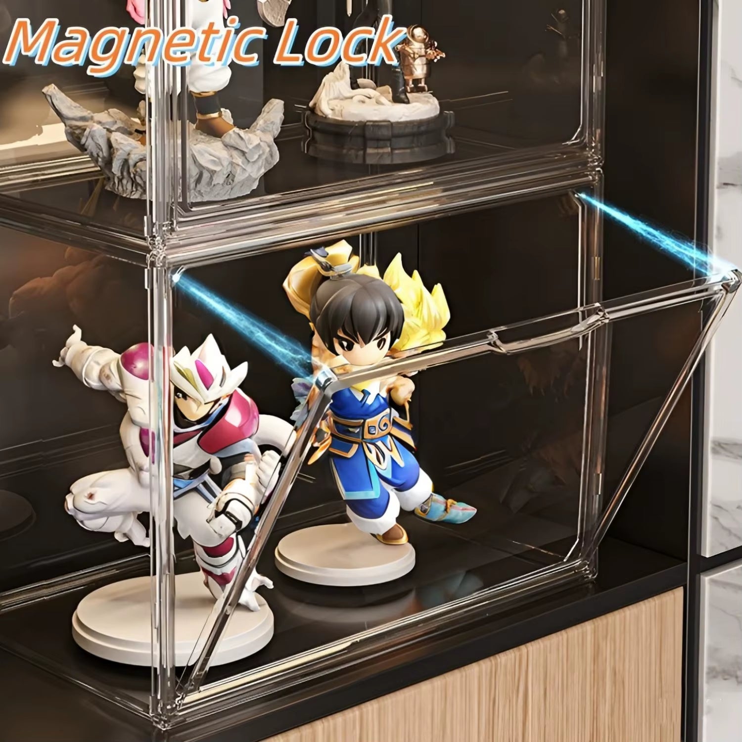 Clear Large Capacity Storage Box Organizer for Figures Acrylic Box Blind Box Makeup Toy Showcase Organizer for Handbag Figurine