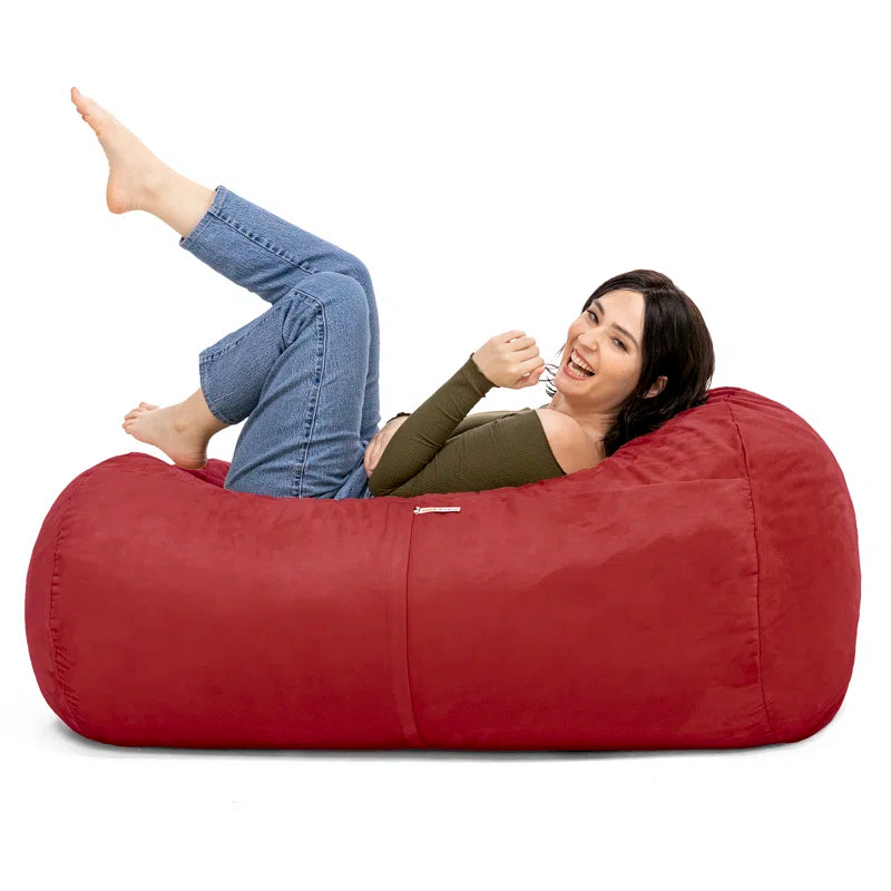Jr. Bean Bags Microfiber / Microsuede Bean Bag Chair & Lounger