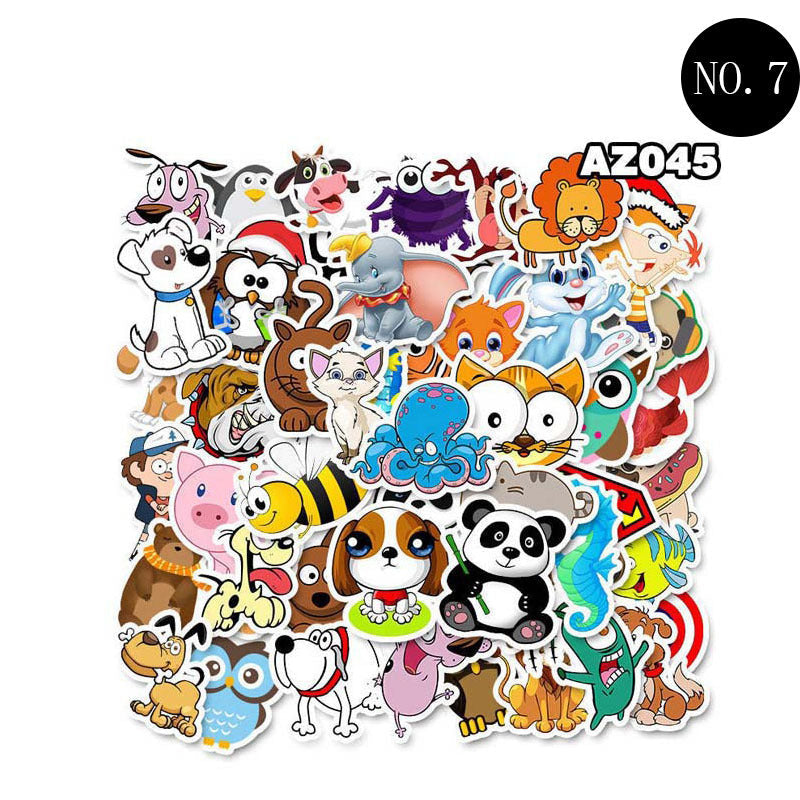 Color anime cartoon stickers cute suitcase decoration waterproof RoomMode
