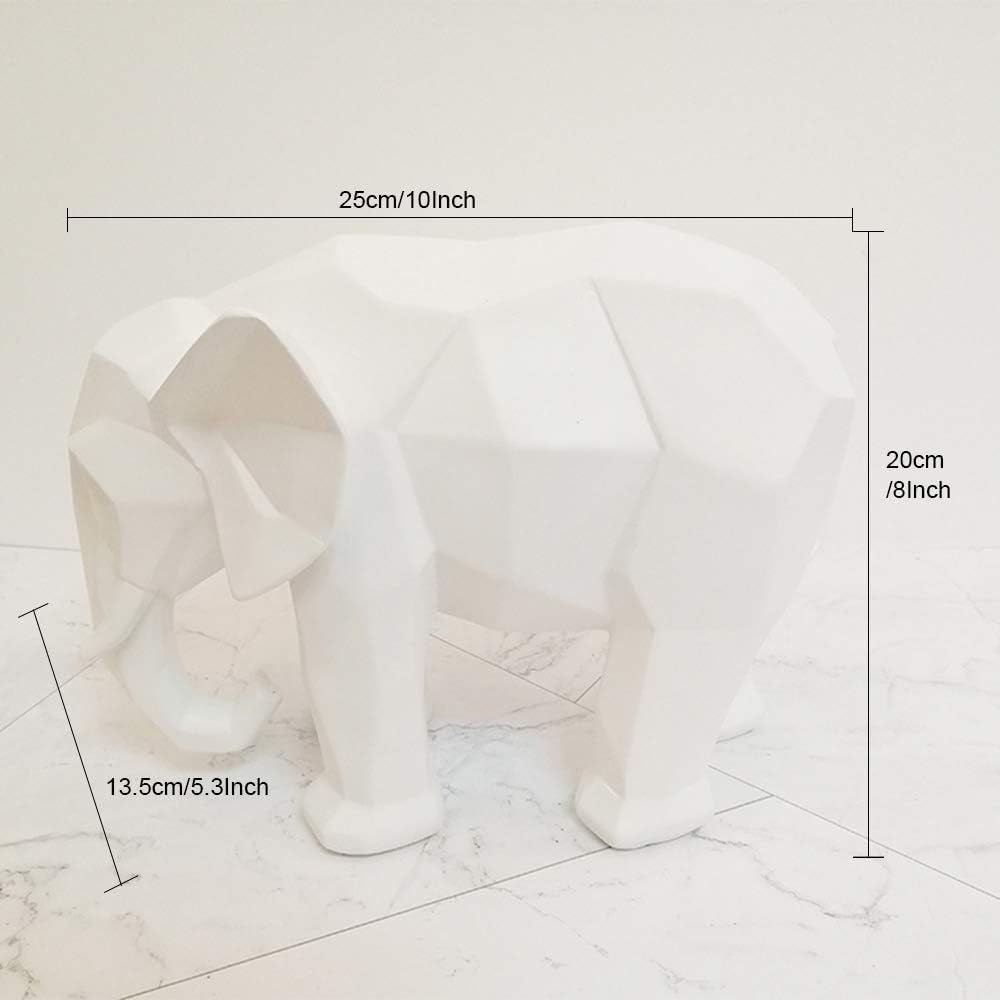 Nordic Modern Polyresin Elephant Figurine Home Decor, Originality Home Decoration Furnishing Animal Ornament Resin, Resin Statues Home Decor Ornament Figures