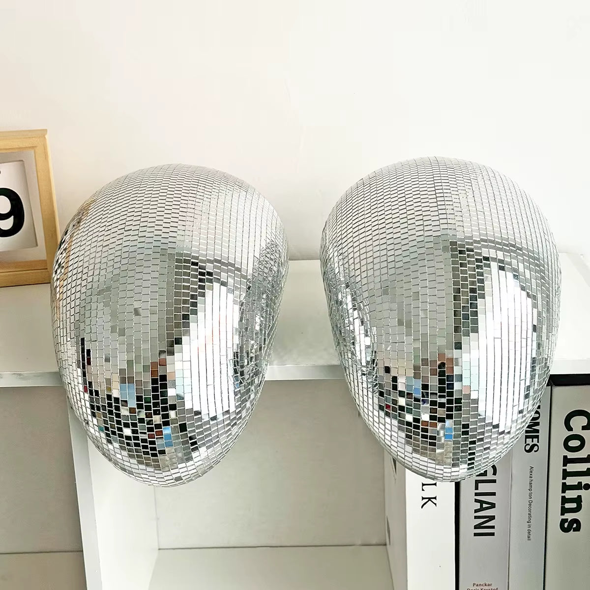 Melted Disco Ball Modern Home Decor Handmade Mirror Ball Aesthetic Room Decor Melting Disco Ball Bling Bling Funky Room Decor