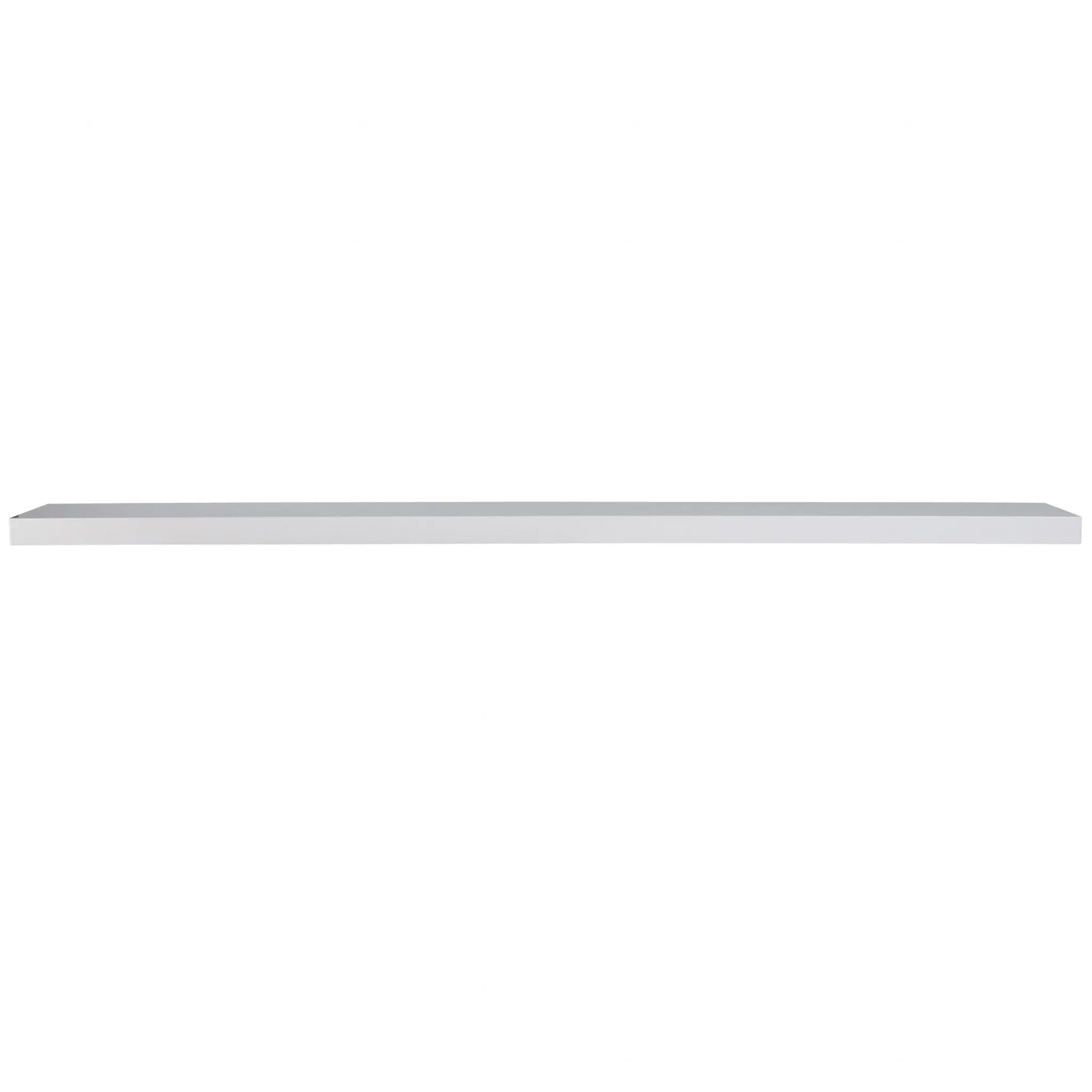 75" White Wooden Wall Mounted Floating Shelf-1