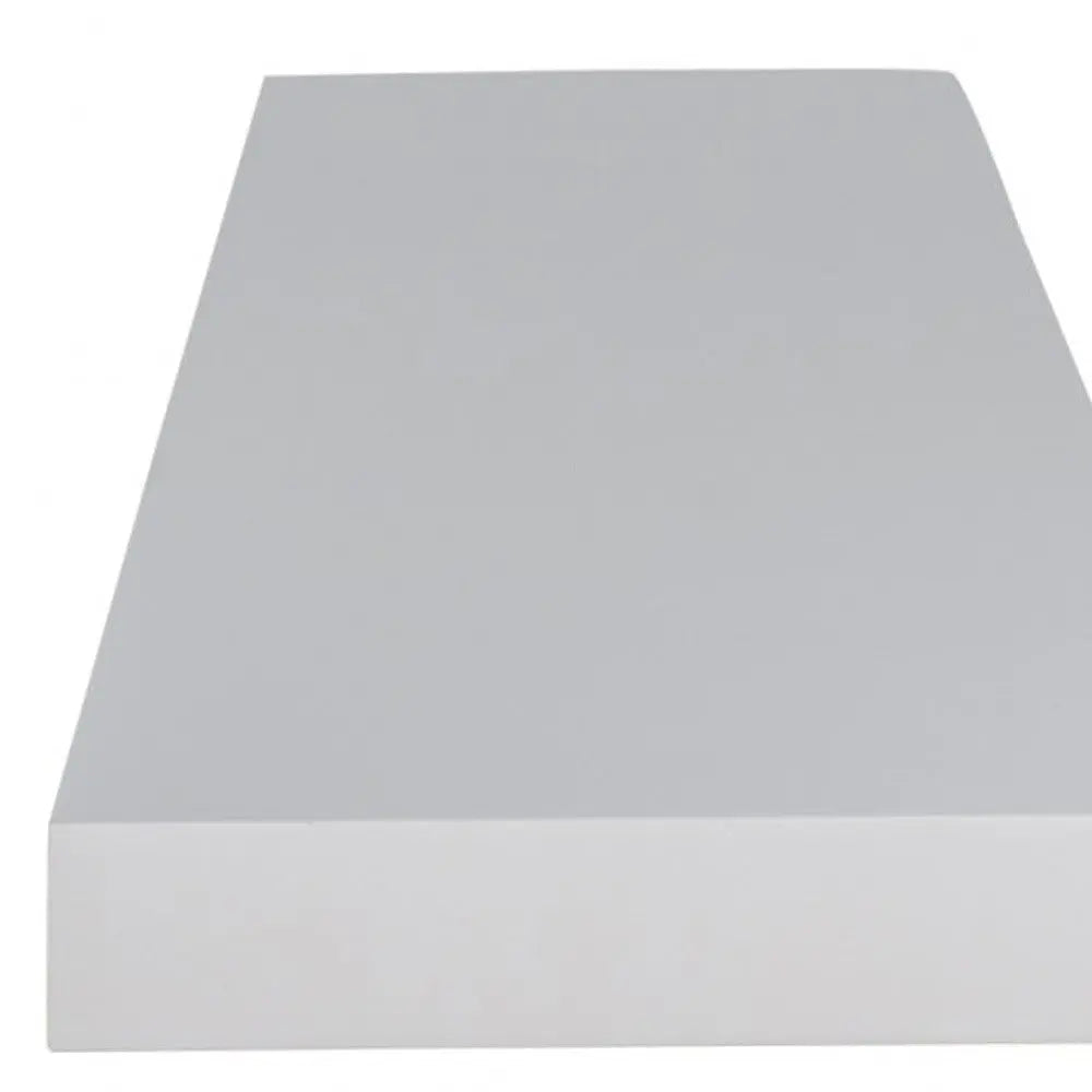 75" White Wooden Wall Mounted Floating Shelf-4