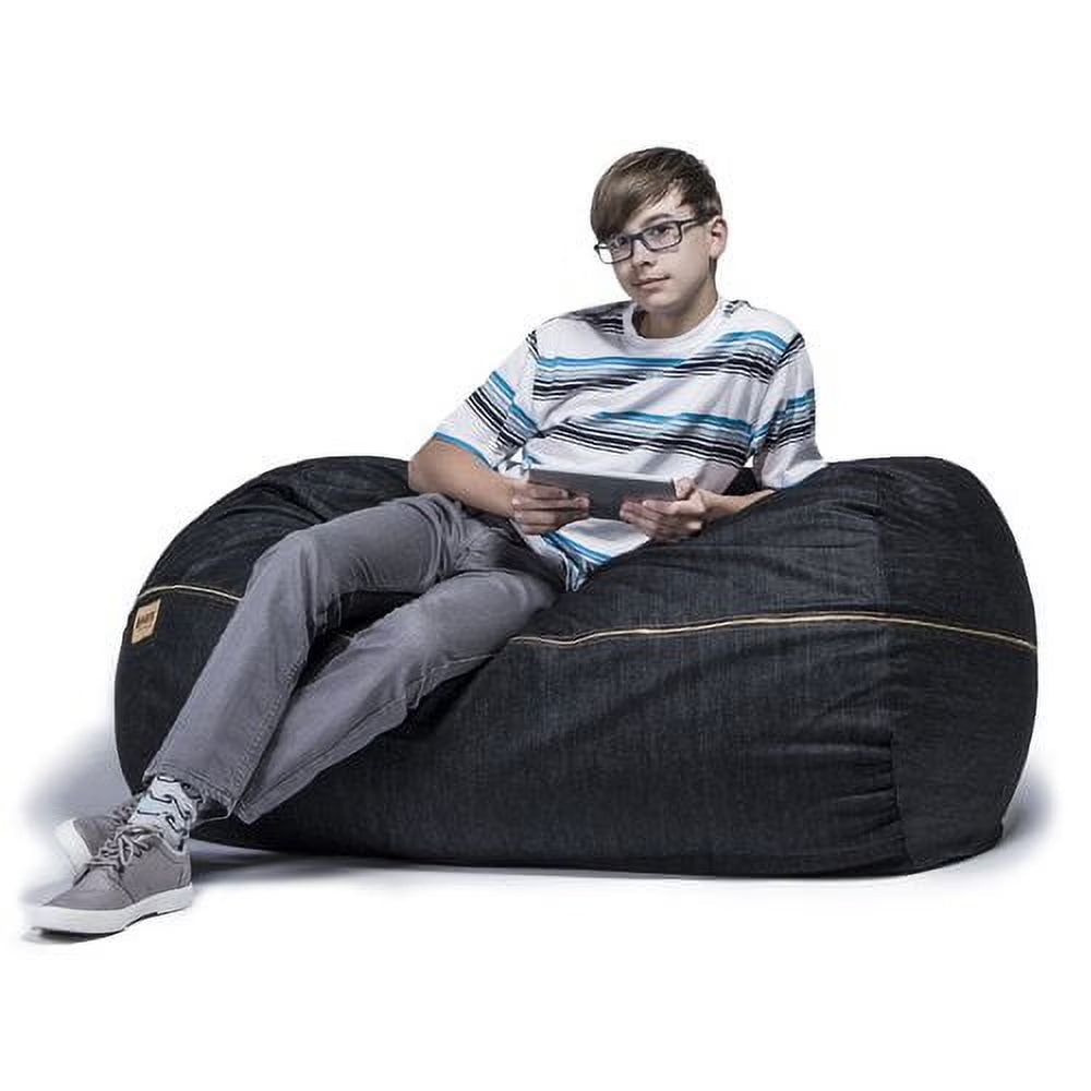 Denim 4' Bean Bag Lounger
