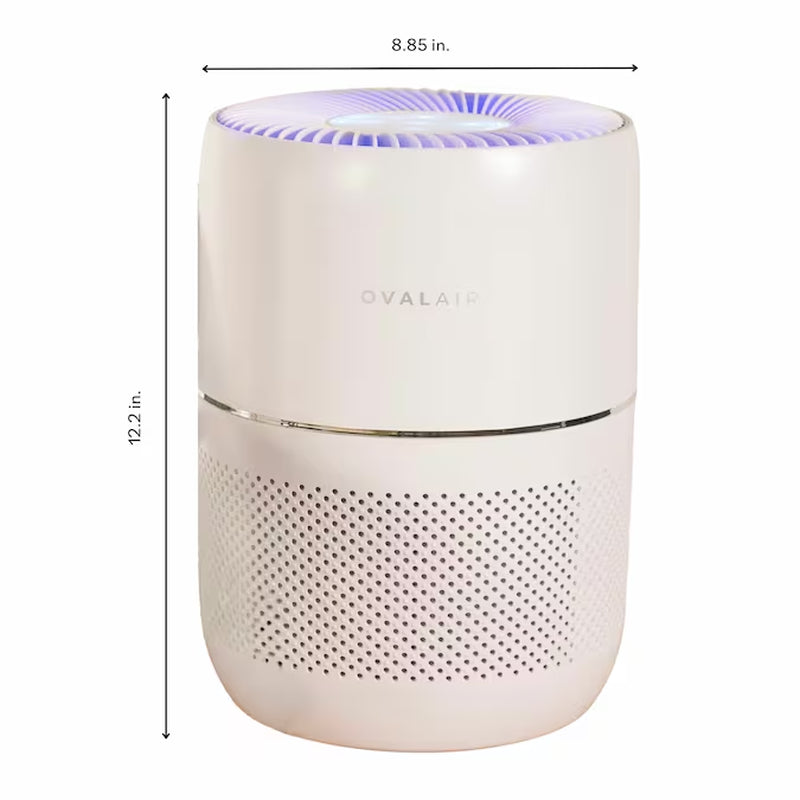 Compact H13 Smart Aromatherapy 3 -Speed Smart Compatible White HEPA Air Purifier (Covers: 150-Sq Ft )