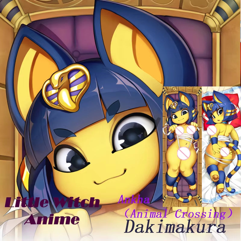 Dakimakura Anime Ankha（Animal Crossing） Double-Sided Print Life-Size Body Pillow Cover