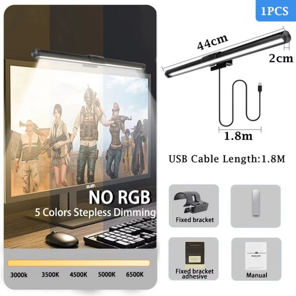 Led Monitor Lights Bar RGB Dimmable Desk Lamps Screen Hanging Computer Light for Monitor Lights PC Home Bedroom Study Office