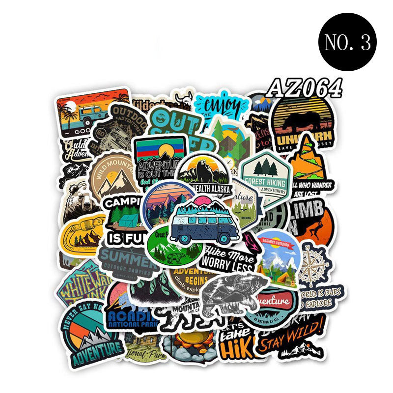 Color anime cartoon stickers cute suitcase decoration waterproof RoomMode