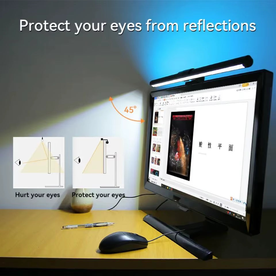 Led Monitor Lights Bar RGB Dimmable Desk Lamps Screen Hanging Computer Light for Monitor Lights PC Home Bedroom Study Office