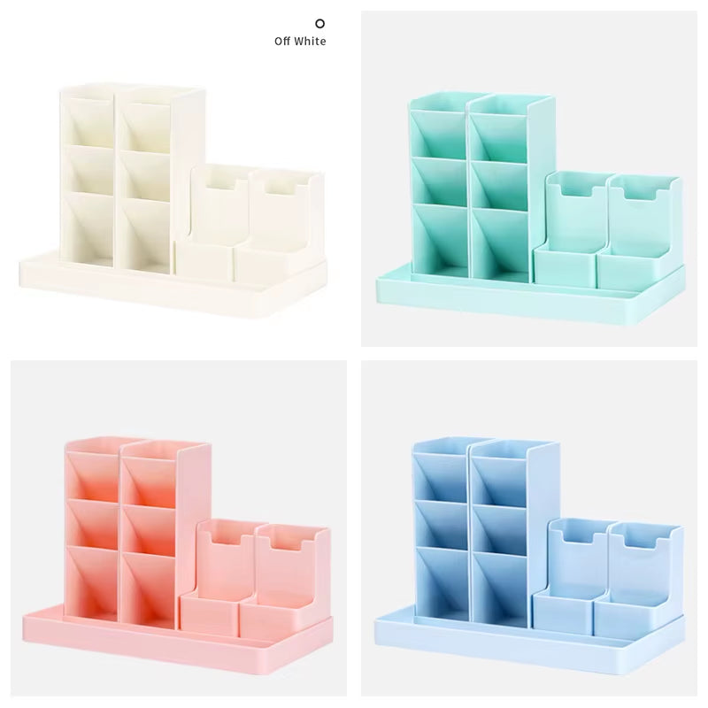 Large Capacity Cute Pen Holder Desk Accessories Pencil Storage Box Desktop Organizer Stand Case School Office Stationery