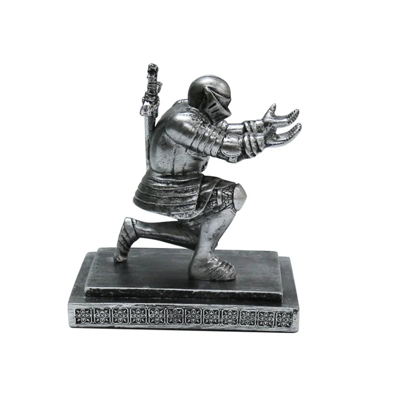 Knight Pen Holder Executive Soldier Figurine Pencil Stand for Office Accessories Pen Stand Desk Organizer Pencil Holder