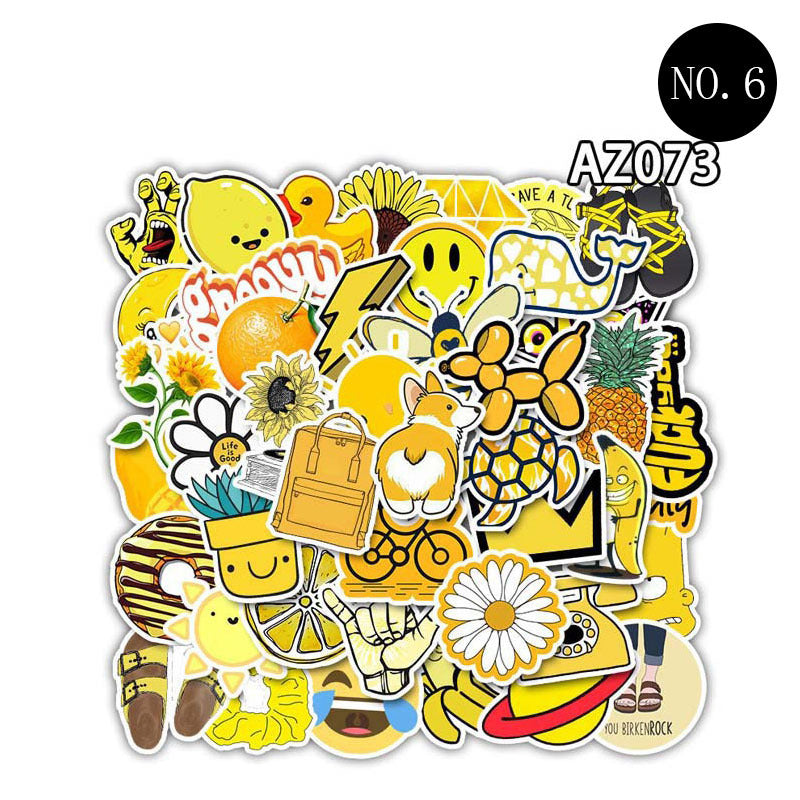 Color anime cartoon stickers cute suitcase decoration waterproof RoomMode