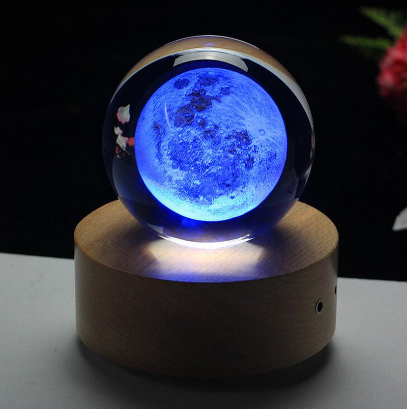 Lunar Sphere 3D Holographic Room Decor Items