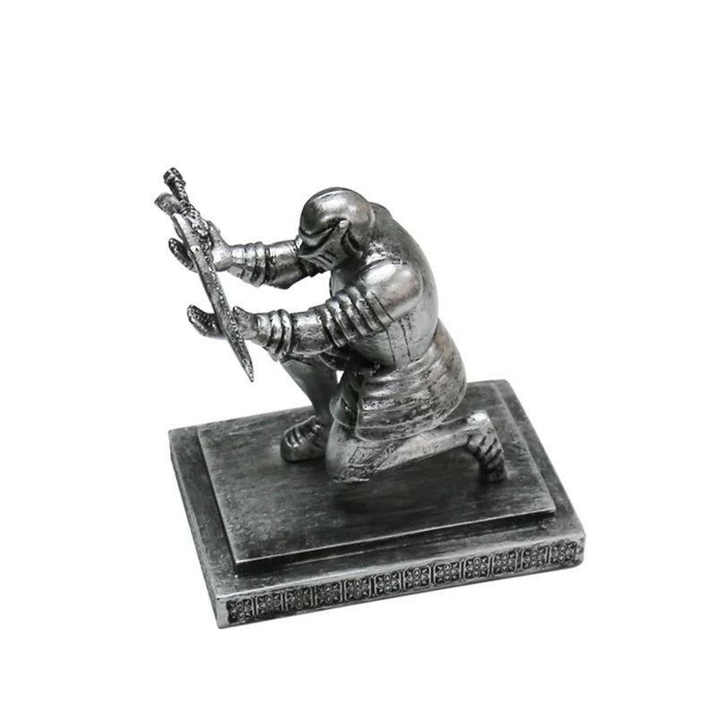 Knight Pen Holder Executive Soldier Figurine Pencil Stand for Office Accessories Pen Stand Desk Organizer Pencil Holder
