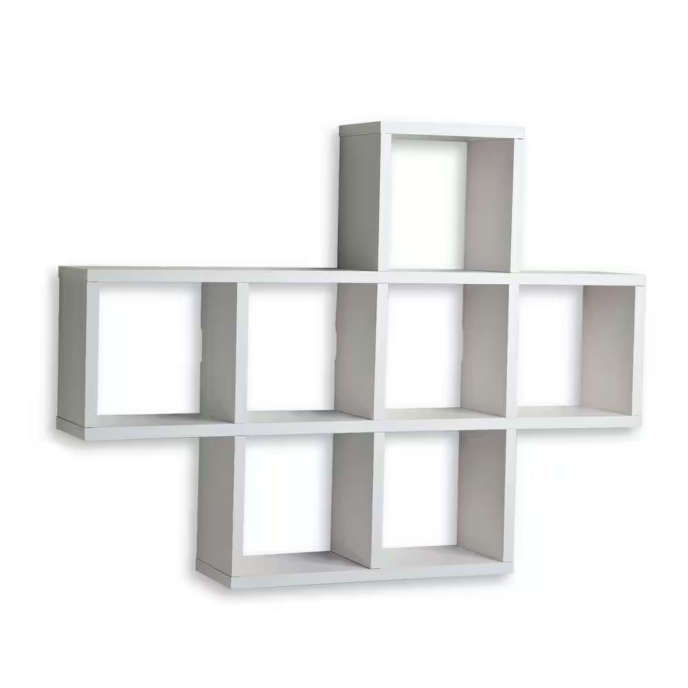 31 In. X 23 In. White Laminated Cubby Shelf