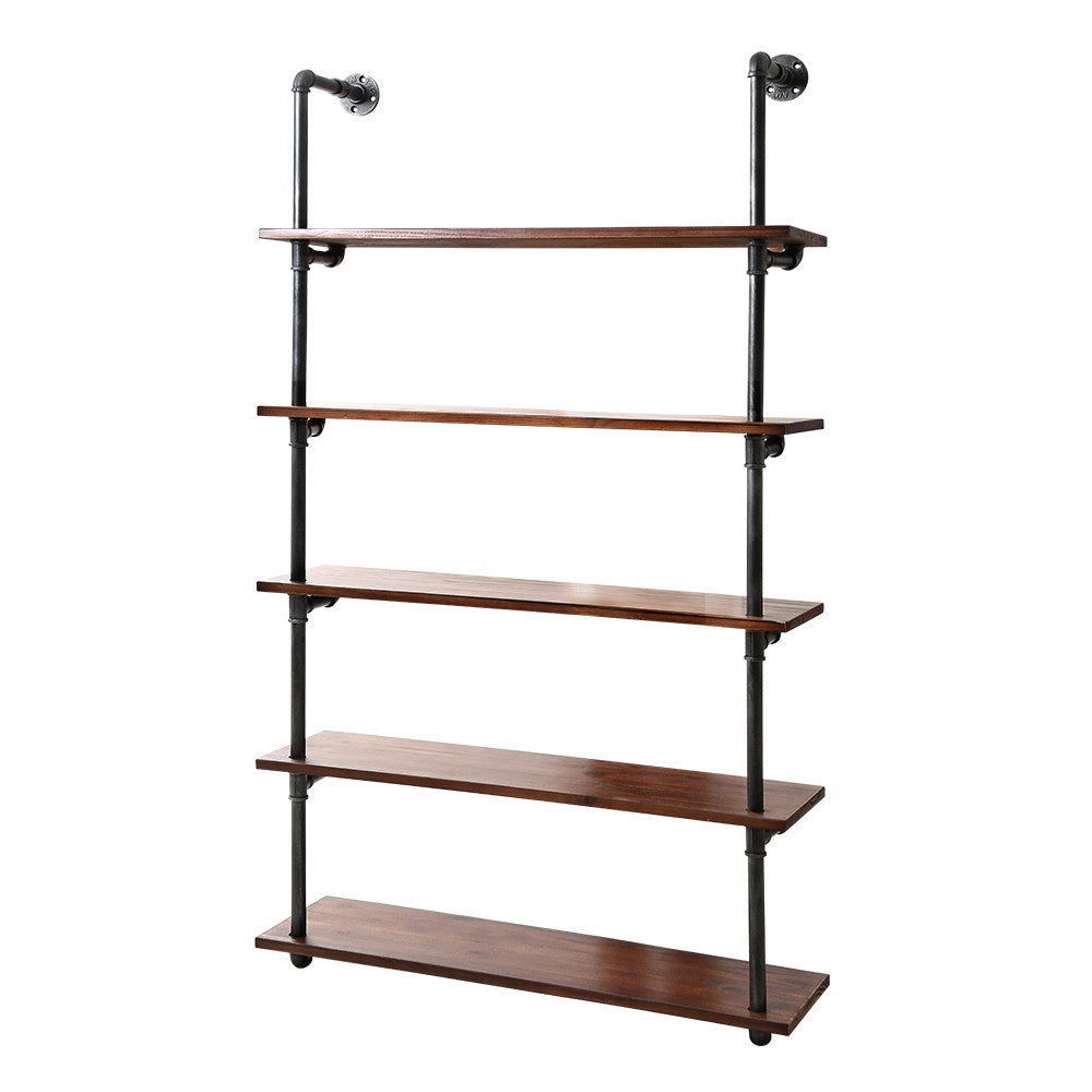 NNEDSZ Wall Display Shelves Industrial DIY Pipe Shelf Rustic Floating Brackets-0