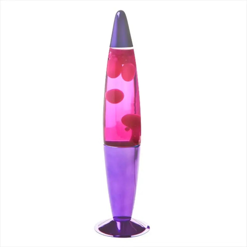 NNEDSZ Purple/Pink Metallic Peace Lava Lamp-0
