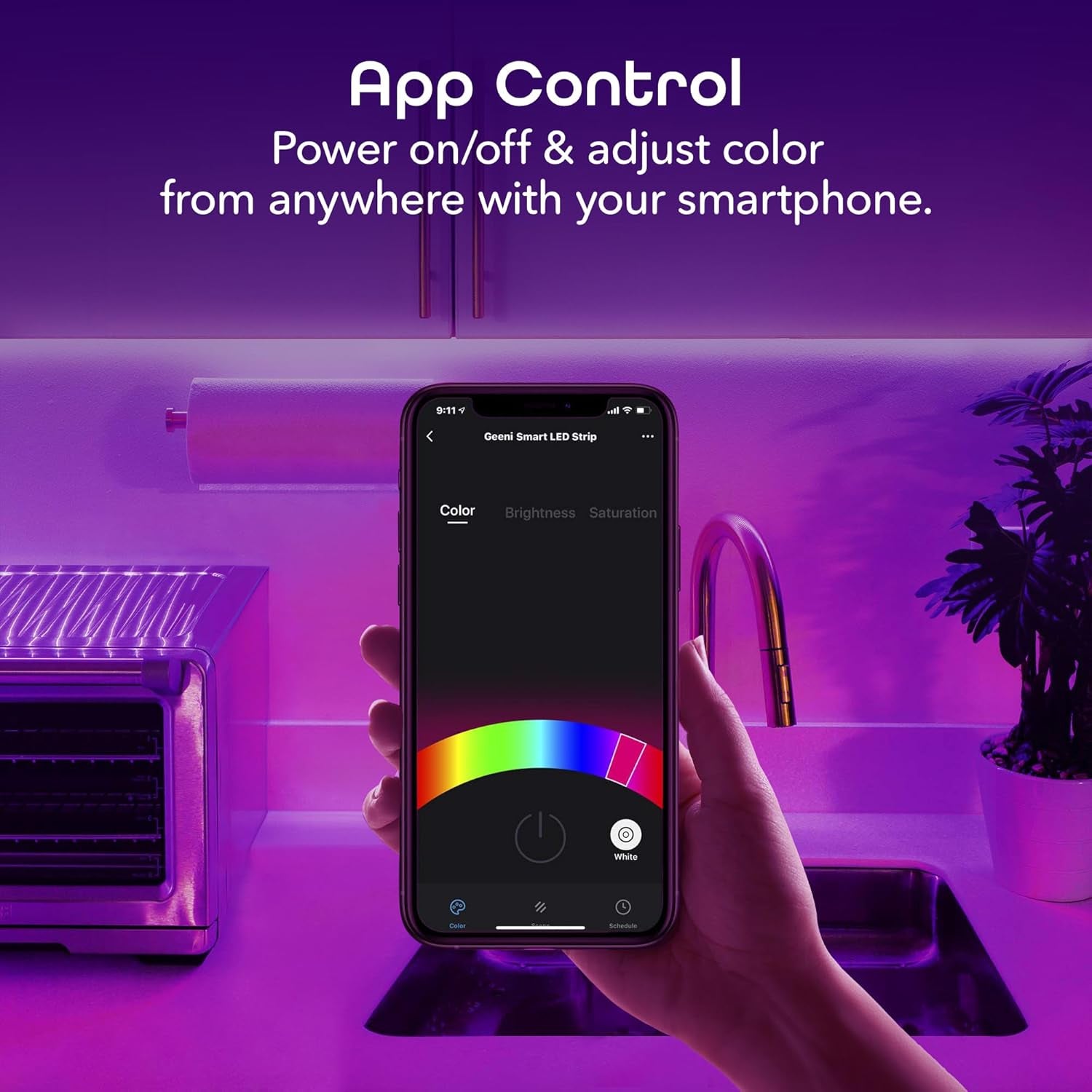 Prisma 5M Smart Wifi LED Strip Lights Works with Alexa, Google Assistant 16 Million Colors Phone App Controlled Light Strip for Home, Kitchen, TV, Party, for Ios and Android, 16.4Ft