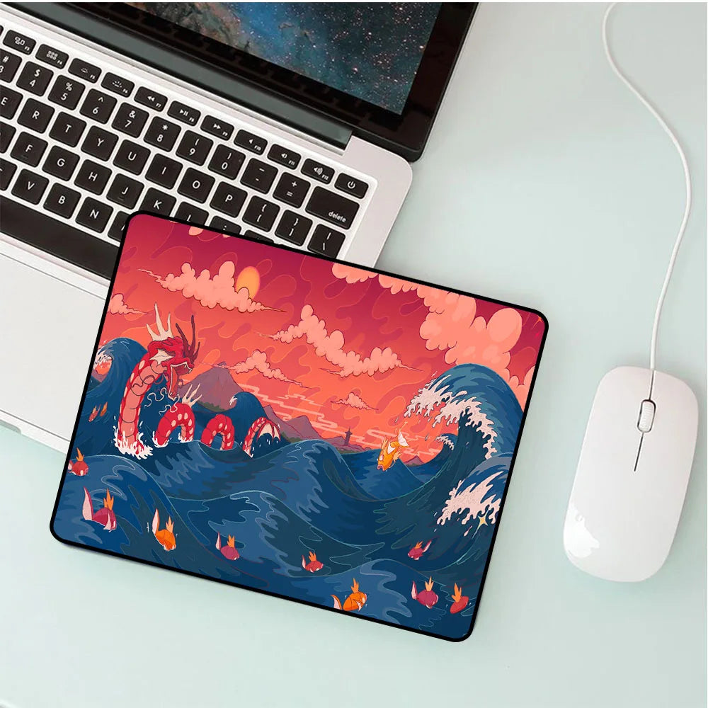 Anime Ocean Dragon Mouse Pad RGB Laptop Office Light-Emitting LED Suitable for Anime Lovers Game Accessories Gamers USB Pad Desk