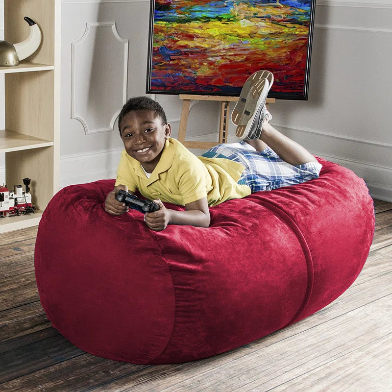 Jr. Bean Bags Microfiber / Microsuede Bean Bag Chair & Lounger