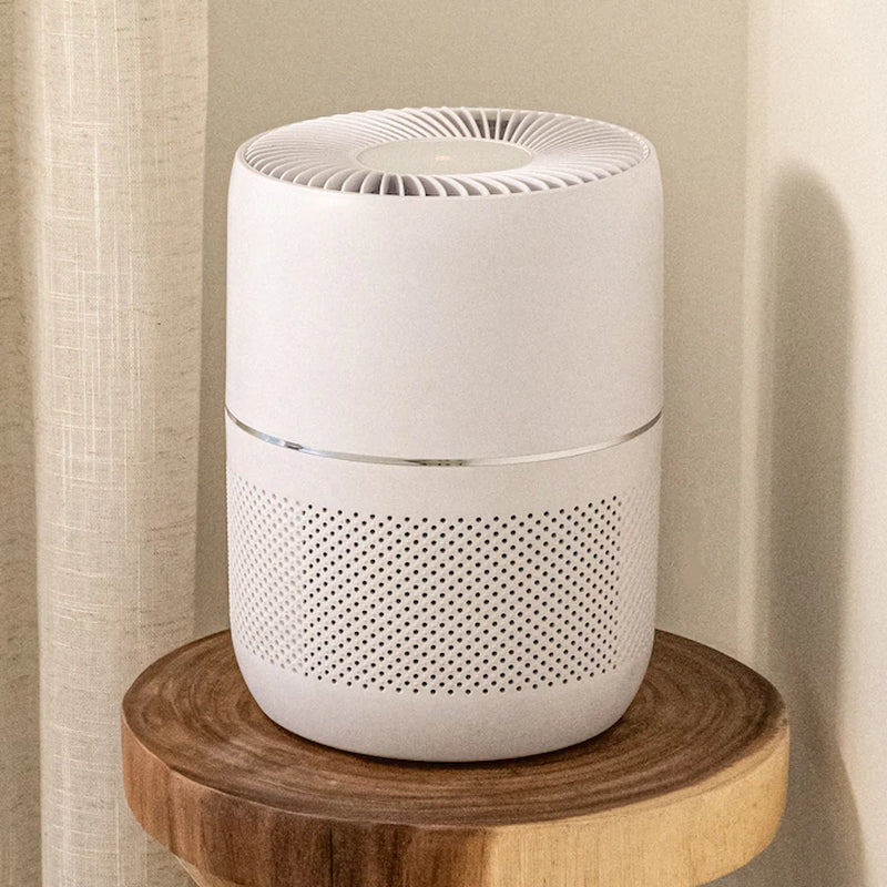 Compact H13 Smart Aromatherapy 3 -Speed Smart Compatible White HEPA Air Purifier (Covers: 150-Sq Ft )