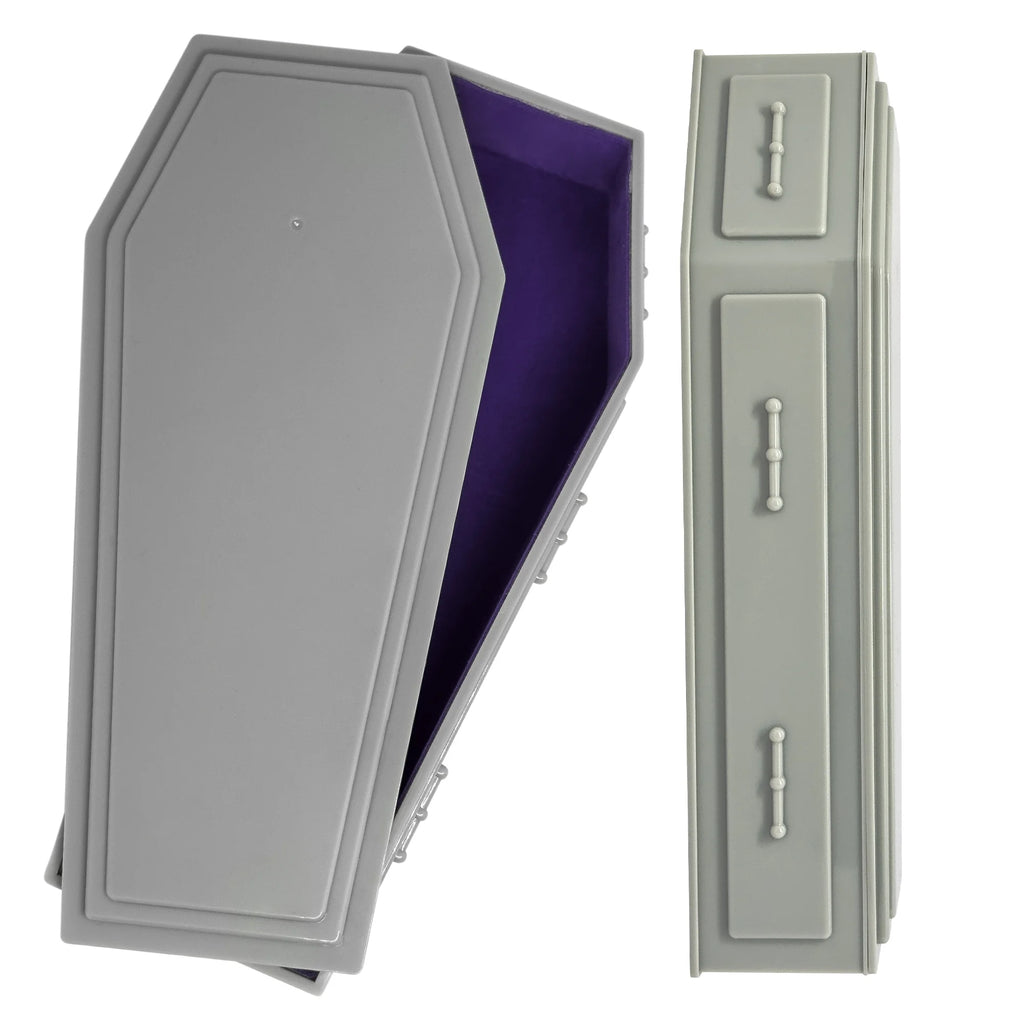 Gray Coffin for WWE & AEW Wrestling Action Figures