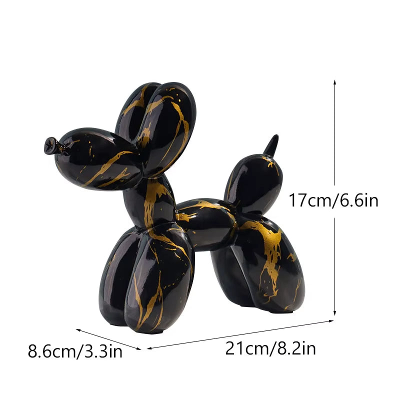 Pop Art Graffiti Balloon Dog Sculpture Object Painting Baloon Statue Ideas Animal Figures Decorative Items for Home Decor