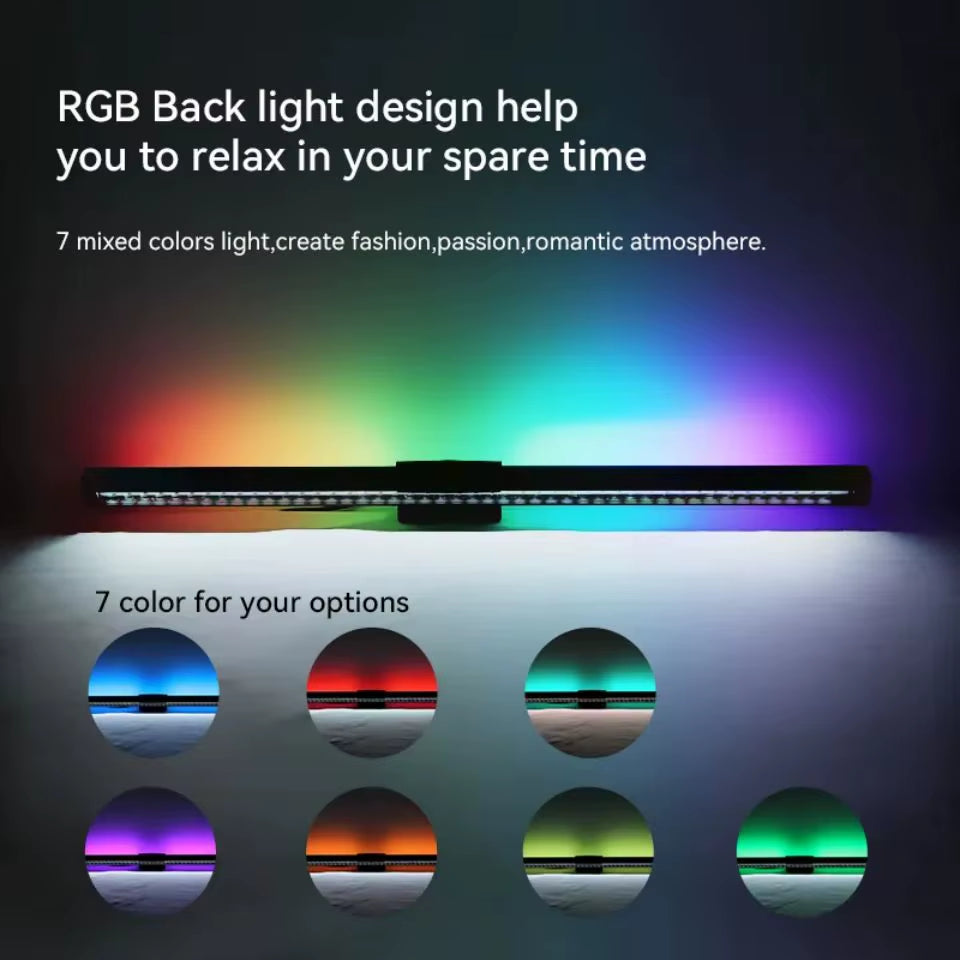 Led Monitor Lights Bar RGB Dimmable Desk Lamps Screen Hanging Computer Light for Monitor Lights PC Home Bedroom Study Office