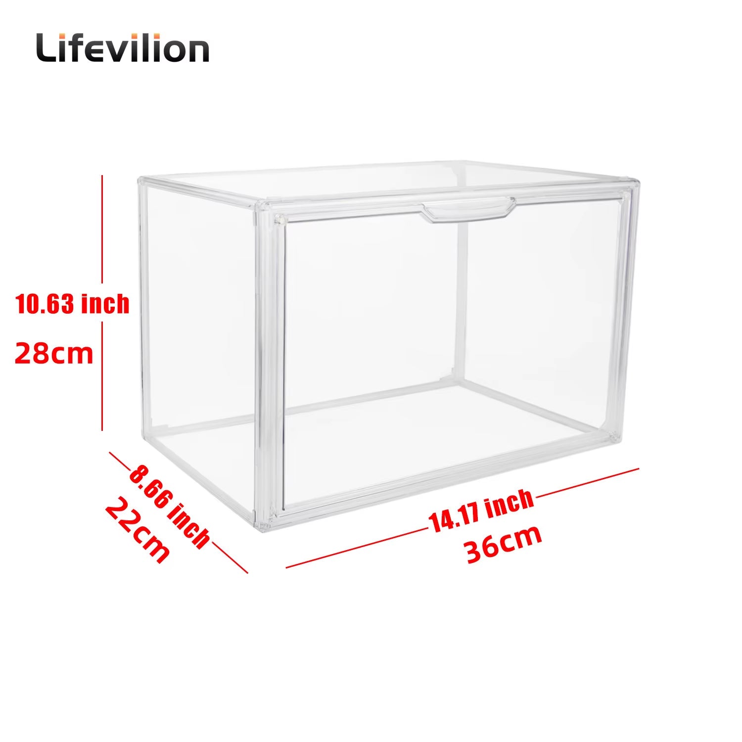 Clear Large Capacity Storage Box Organizer for Figures Acrylic Box Blind Box Makeup Toy Showcase Organizer for Handbag Figurine