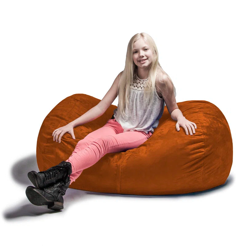 Jr. Bean Bags Microfiber / Microsuede Bean Bag Chair & Lounger