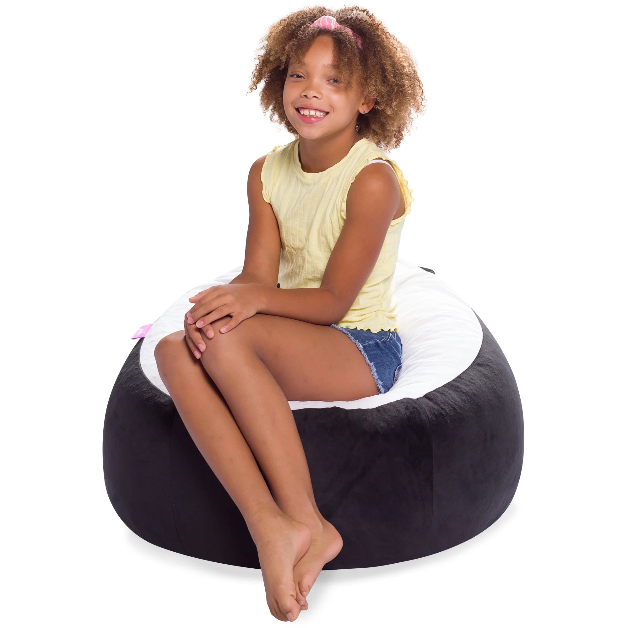 Cute Soft Bean Bag Chair for Kids, Furry, 2.5Ft, Large, Animal - Panda