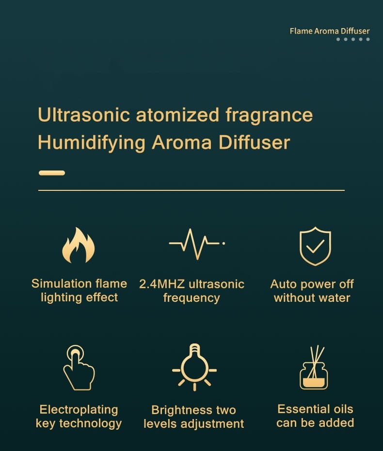 Ultrasonic Usb Fire Essential Oil Aroma Diffuser DC-THE CEO